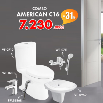 Combo Thiết bị vệ sinh American Standard C16