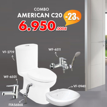 Combo Thiết bị vệ sinh American Standard C20