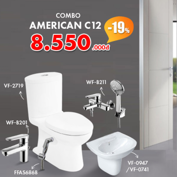 Combo Thiết bị vệ sinh American Standard C12