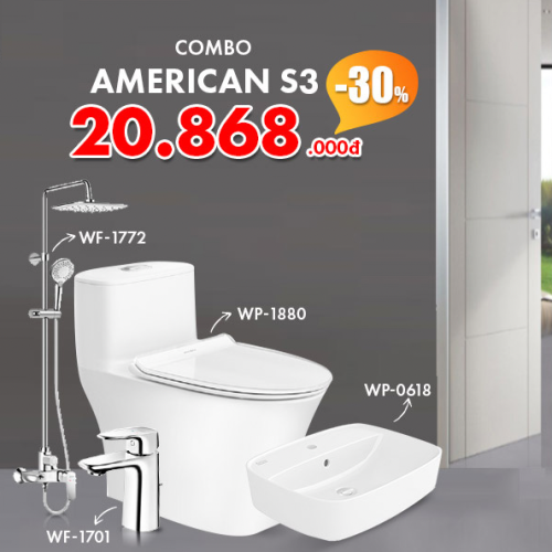 Combo Thiết bị vệ sinh American Standard S3