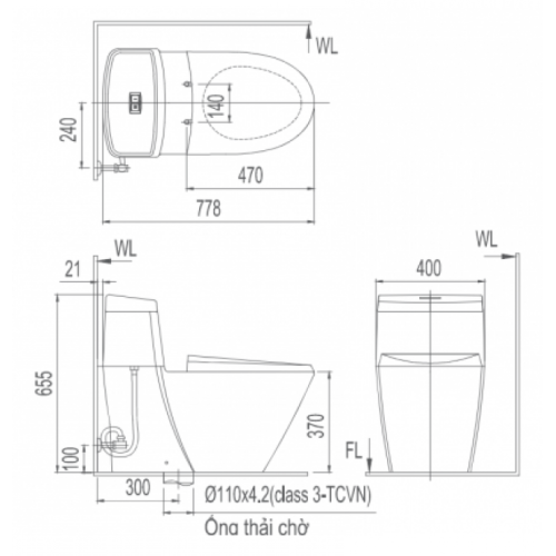 Bồn Cầu Thông Minh INAX AC-918R/CW-KA22AVN