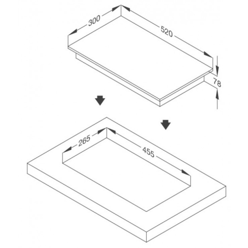 Bếp Ga Malloca MDG 301 Mặt Kính 1 Bếp Domino